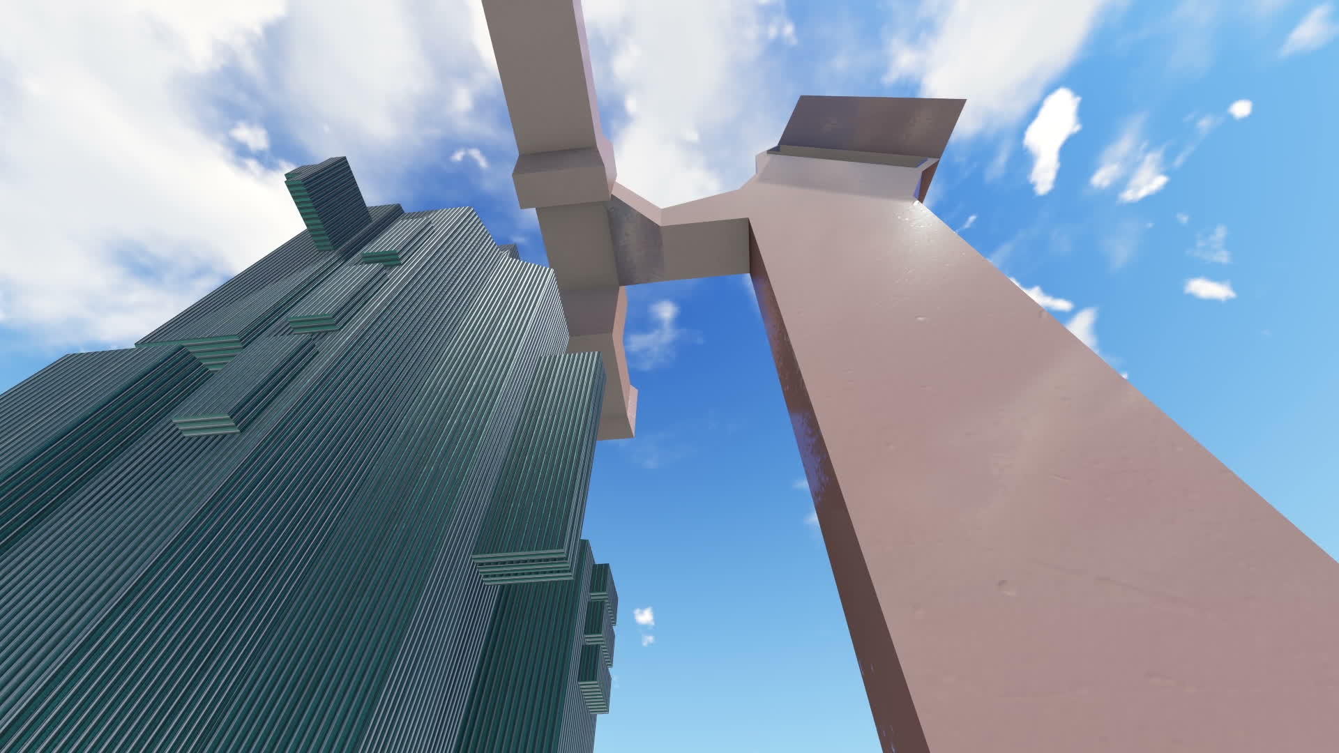 3d公司大楼动画视频的预览图