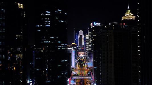 4k城市cbd夜景视频的预览图