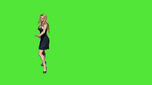 3D绿幕优美舞蹈动画视频的预览图