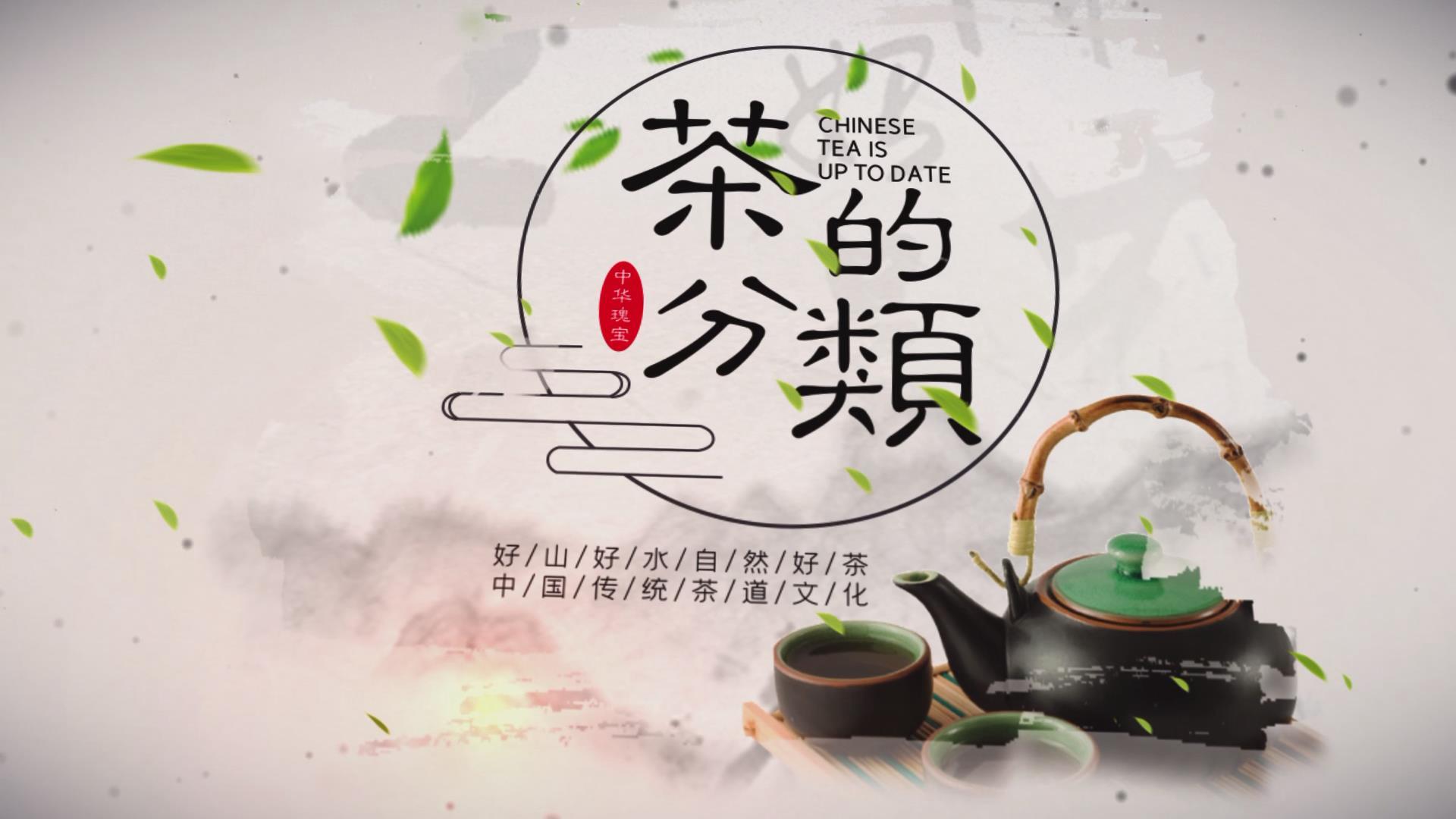 中国风水墨茶的分类图文模板AE模板视频的预览图