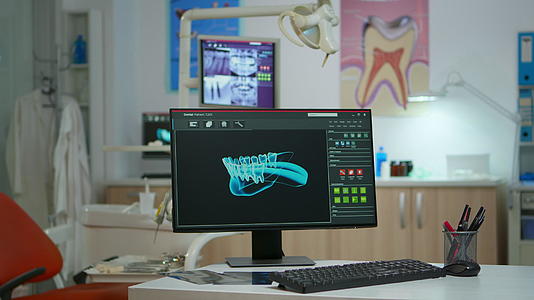 空牙科急诊室计算机数字X光片视频的预览图