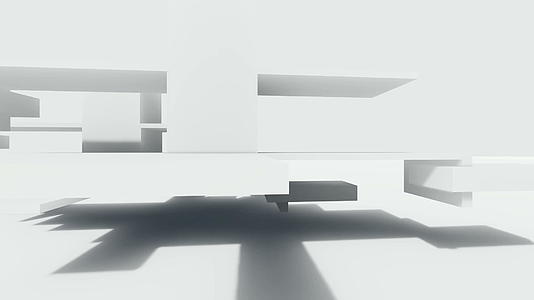 3d未来抽象白色背景模型视频的预览图