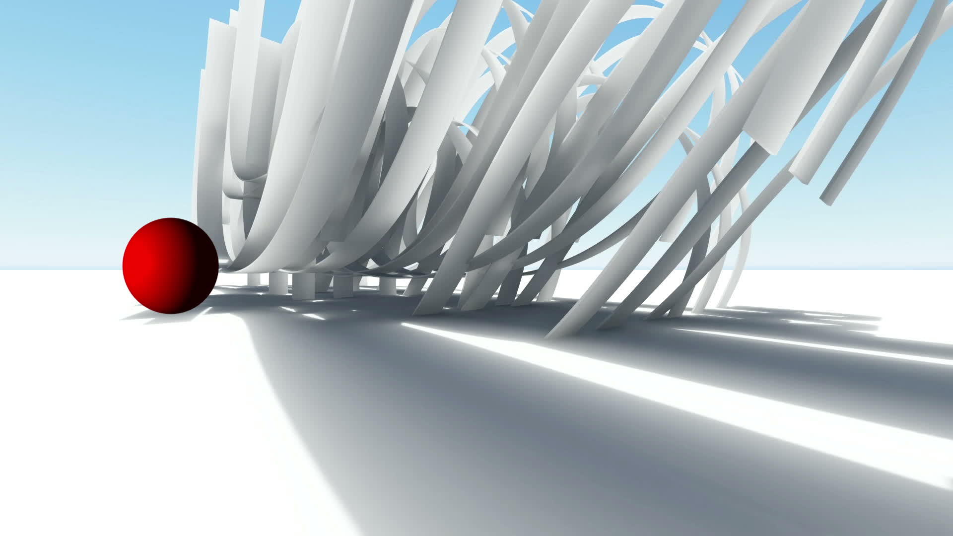 抽象建筑3D动画视频的预览图