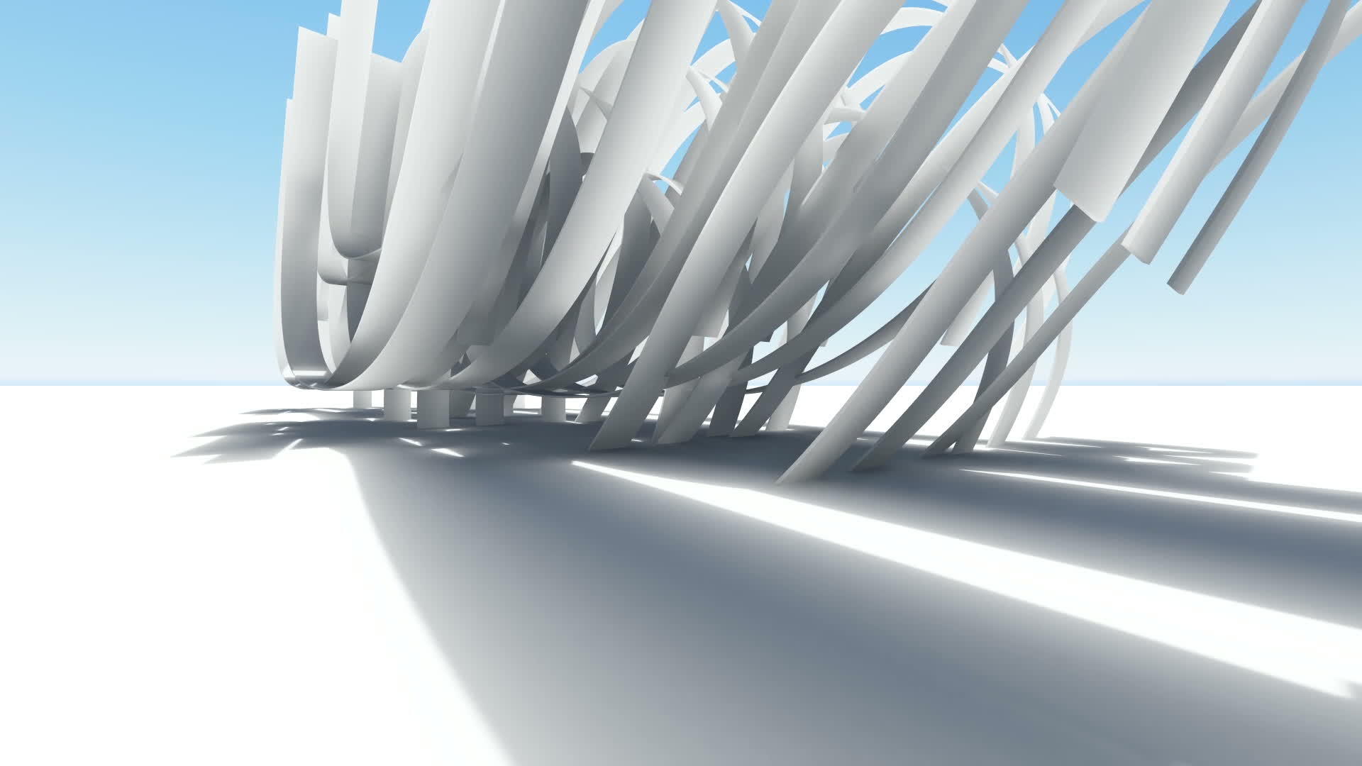 抽象建筑3D动画视频的预览图