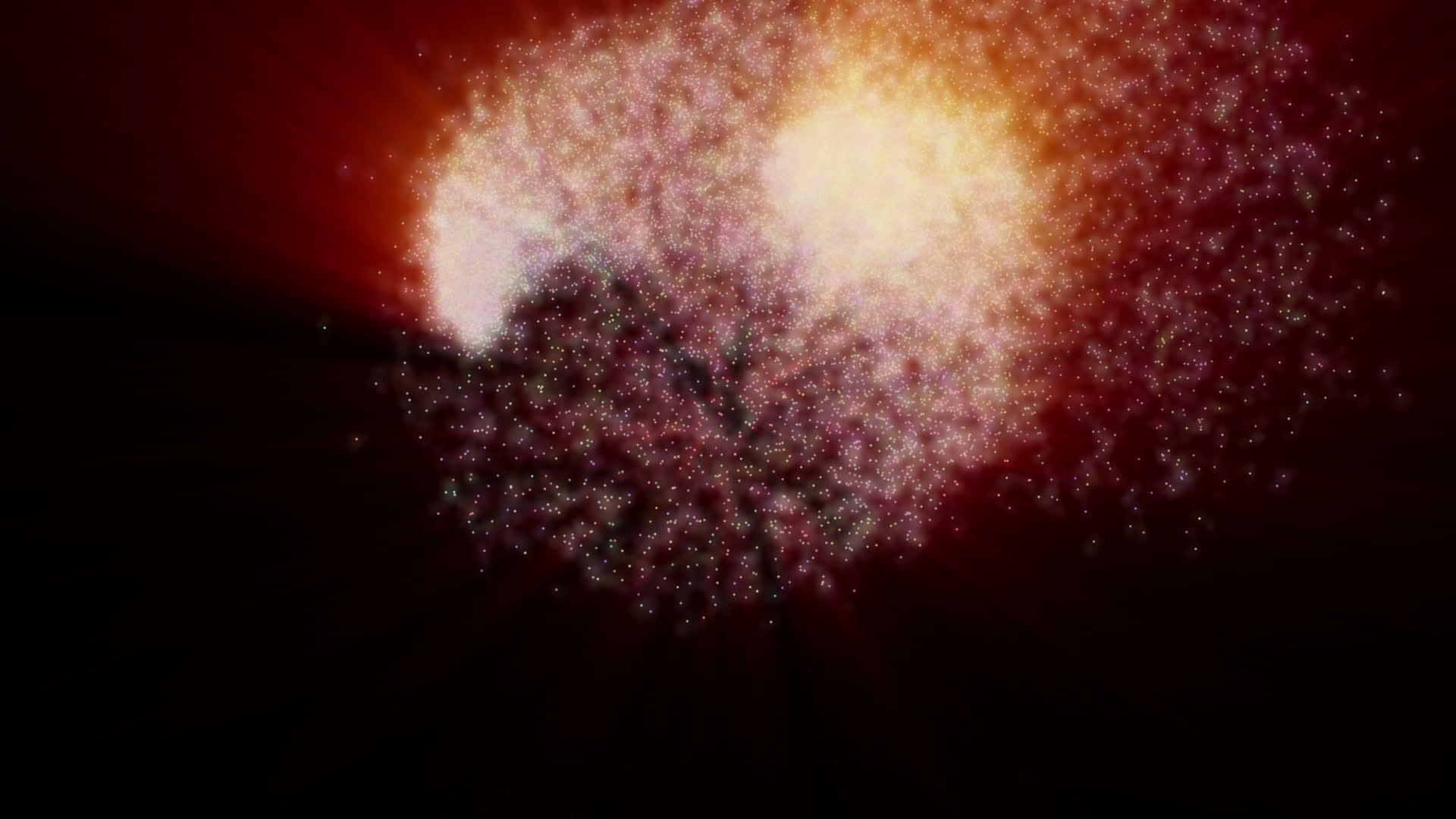 红光移动颗粒的动画视频的预览图