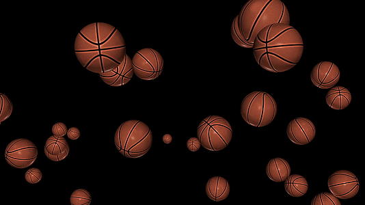 慢速运动的篮球对准黑色视频的预览图