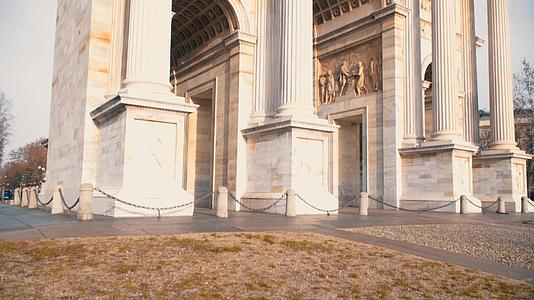 和平之拱门arcodella这是米兰最著名的里程碑视频的预览图