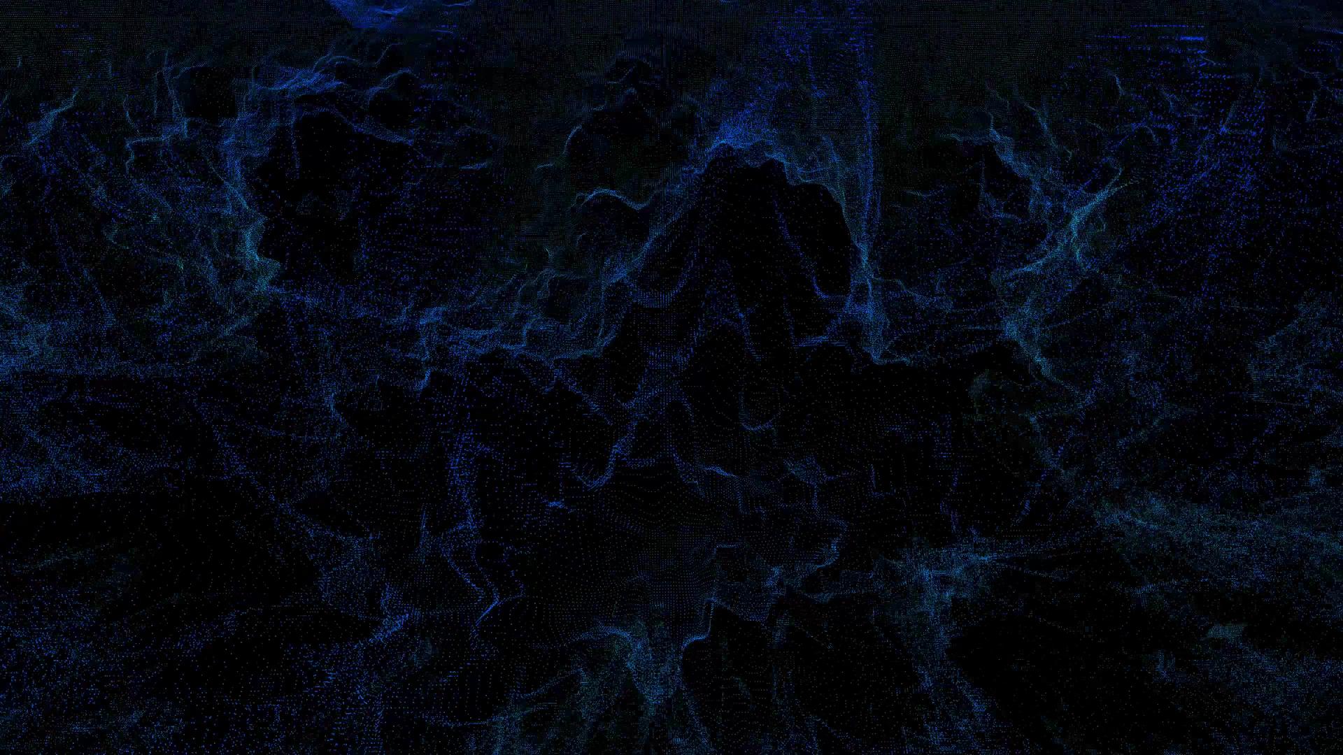 数百万蓝色颗粒大数据数字技术波形视频的预览图
