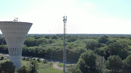 4G和5G蜂窝电信塔蜂窝站基站无线通信天线发射器视频的预览图