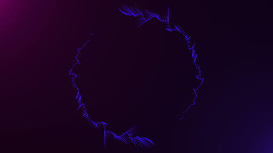 紫外线背景圆形4公里抽象图形粒子紫色光照片段背景视频的预览图