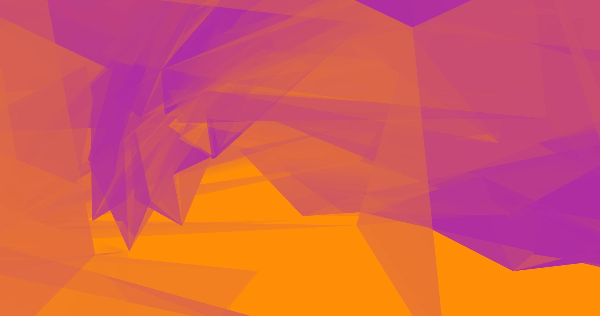 紫有三角概念的紫橙色时尚亮相背景视频的预览图