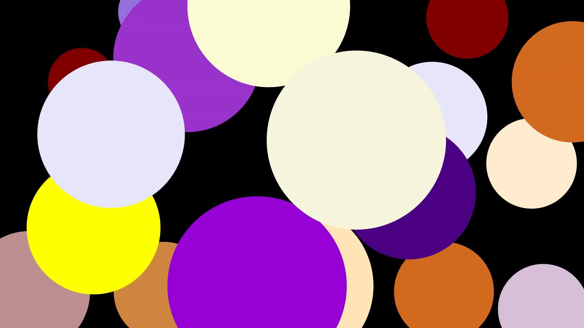 紫黄色和棕色圆圈动画视频的预览图
