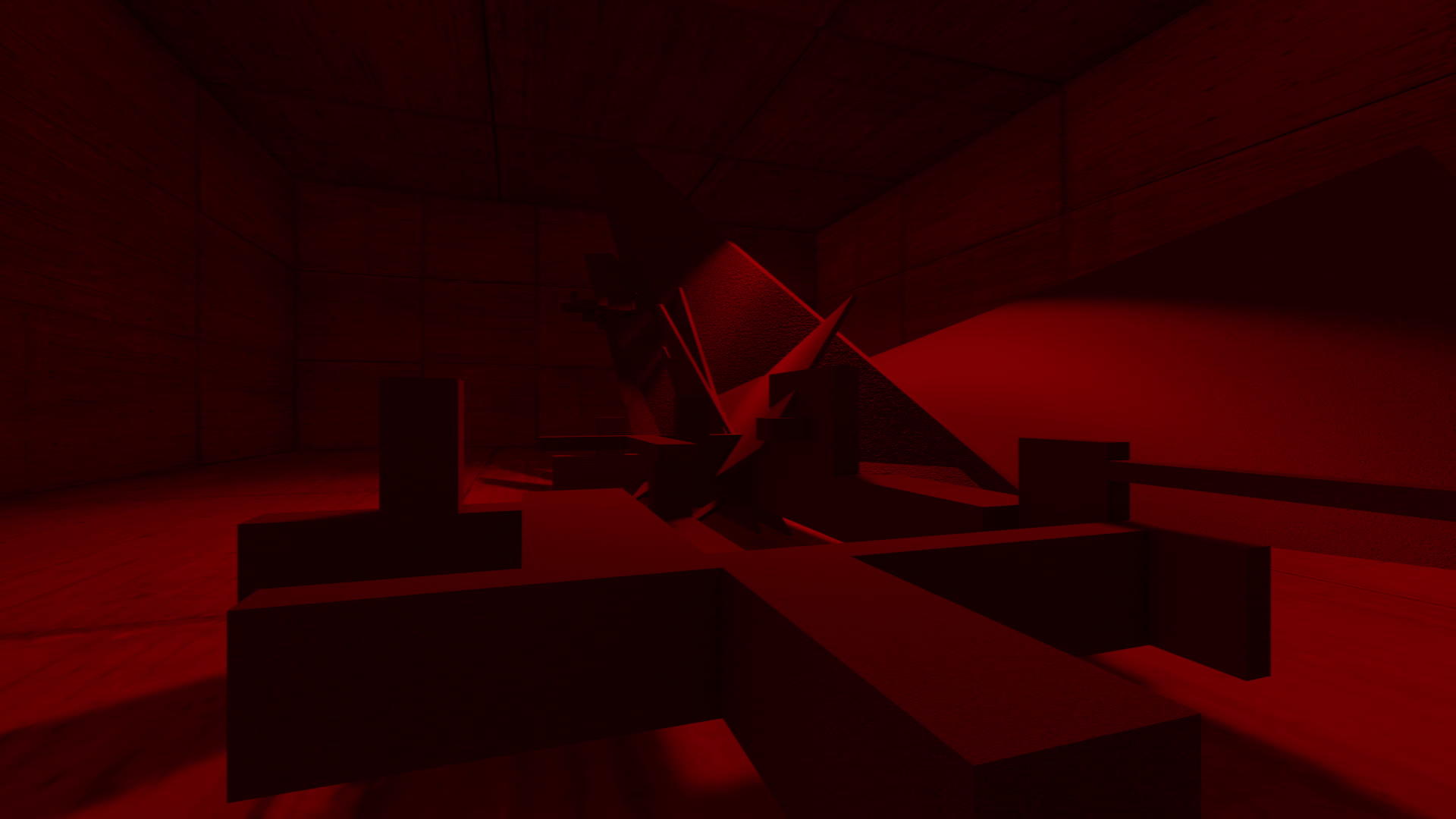 红色3d制作动画和抽象混凝土形状视频的预览图