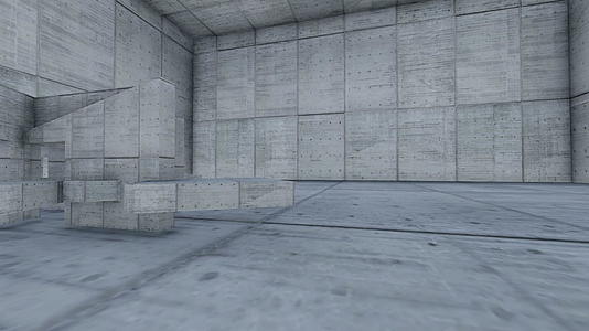 空混凝土室3d动画视频的预览图