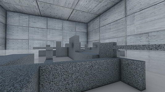 混凝土室内3d动画视频的预览图