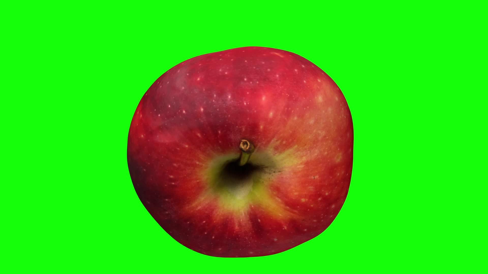 美味的绿色苹果视频的预览图