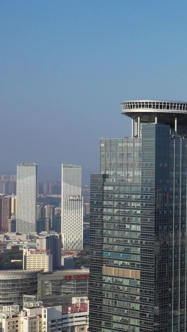 广西南宁城市风景市中心高楼群视频的预览图