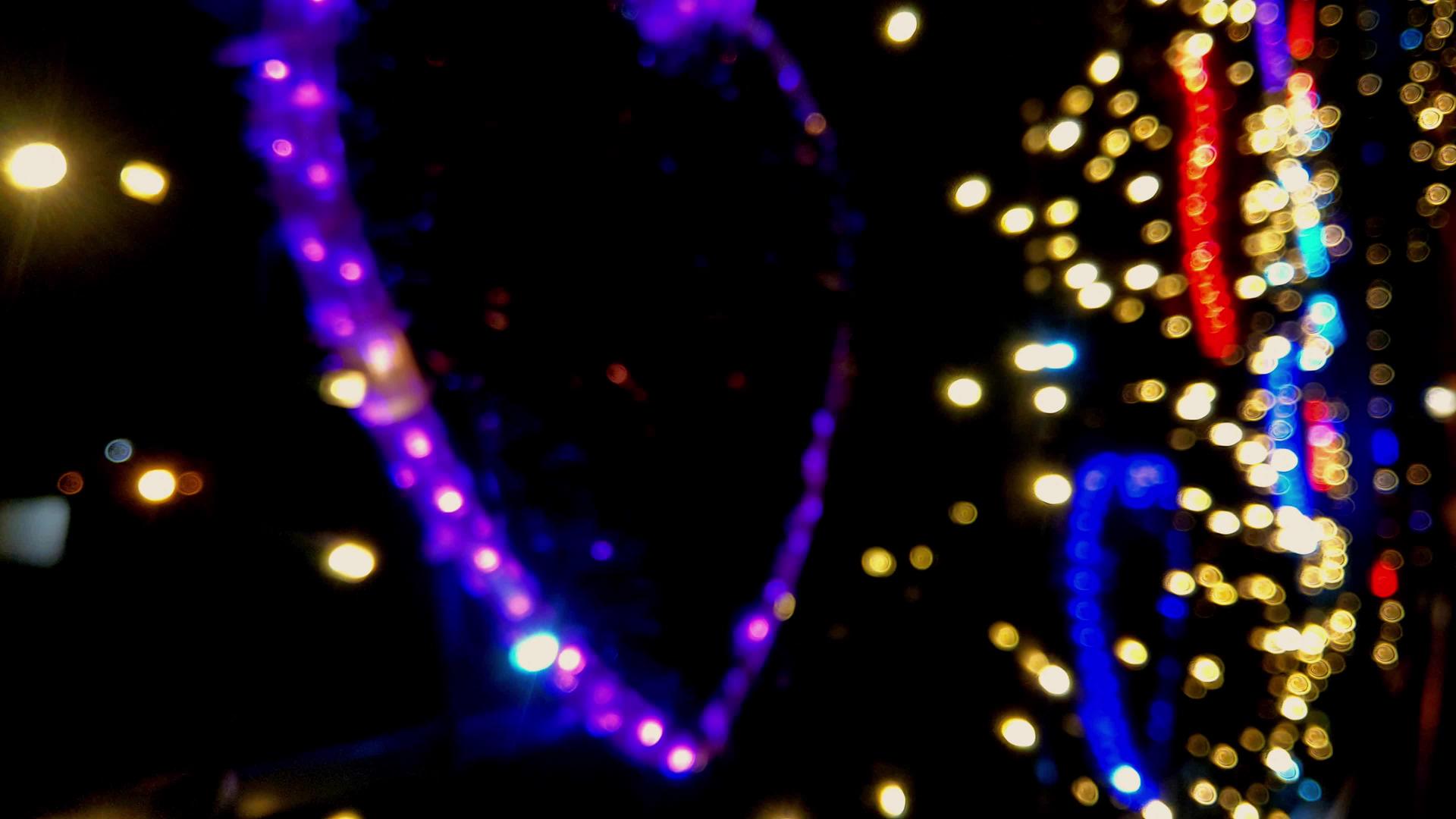 情人节的夜间照明视频的预览图