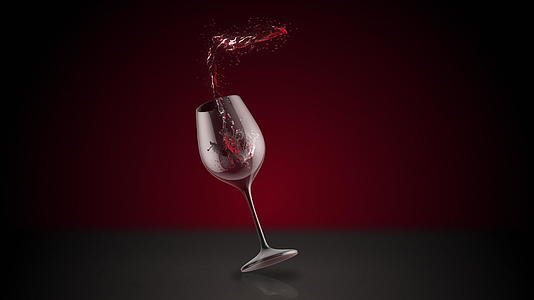葡萄酒玻璃喷花视频的预览图