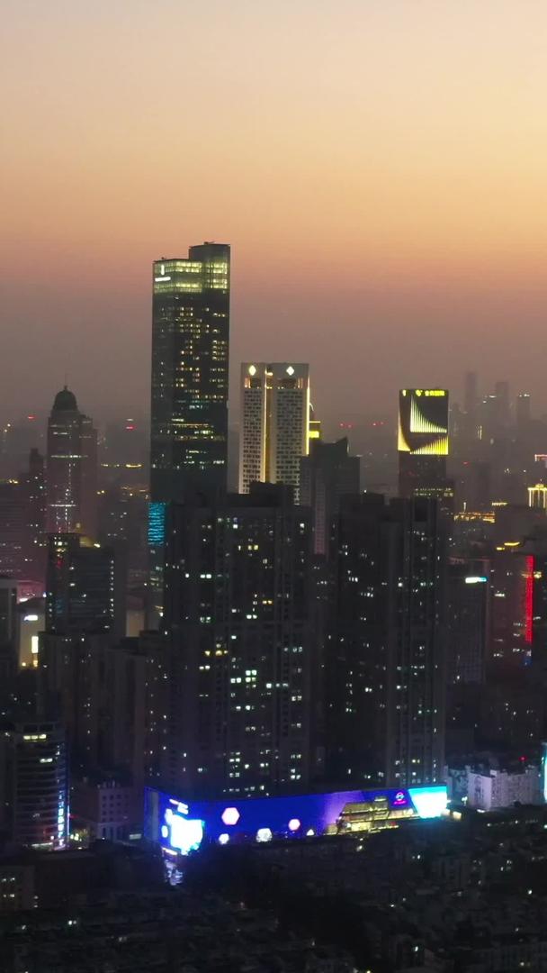 南京城市夜景航拍视频视频的预览图