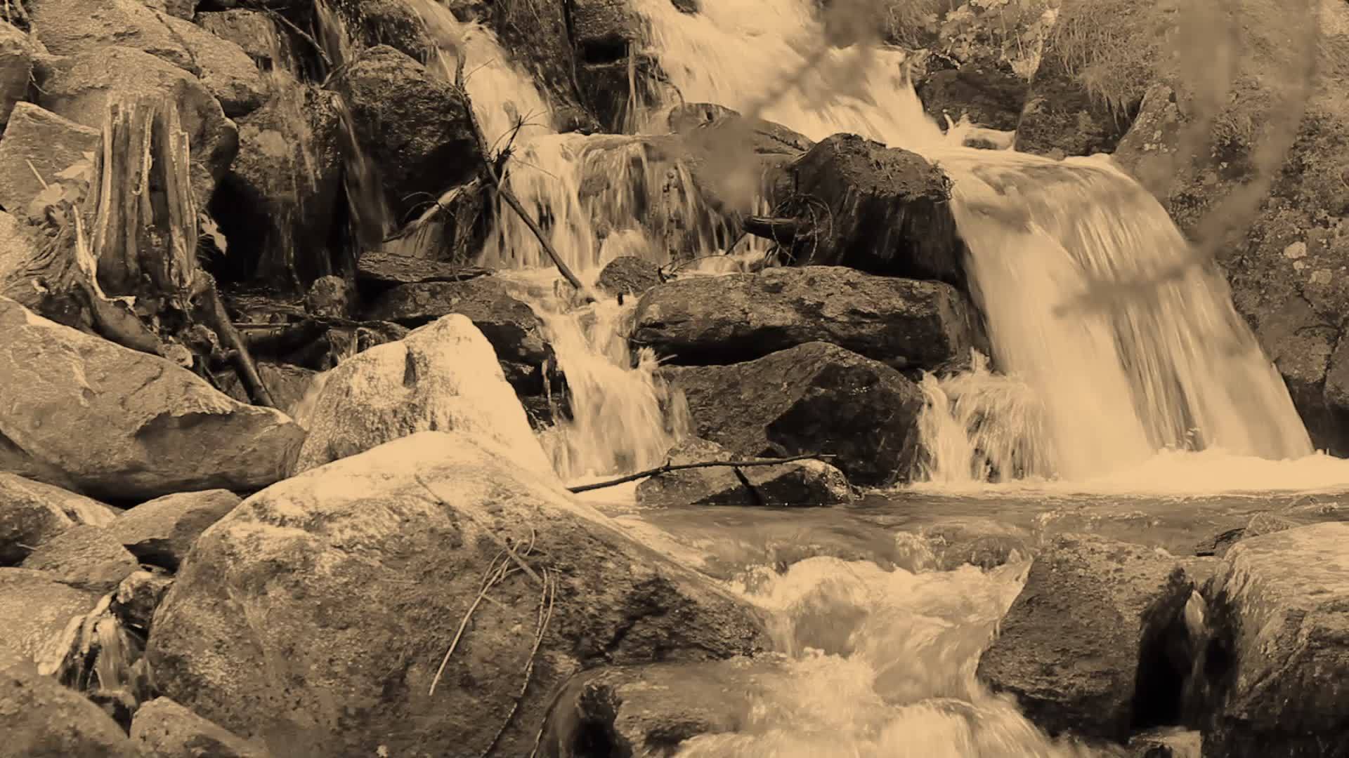 国家大天堂公园的瀑布突然跳跃Pidmontitaly视频的预览图