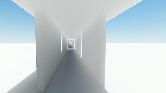 3d现代蓝色抽象背景视频模型视频的预览图