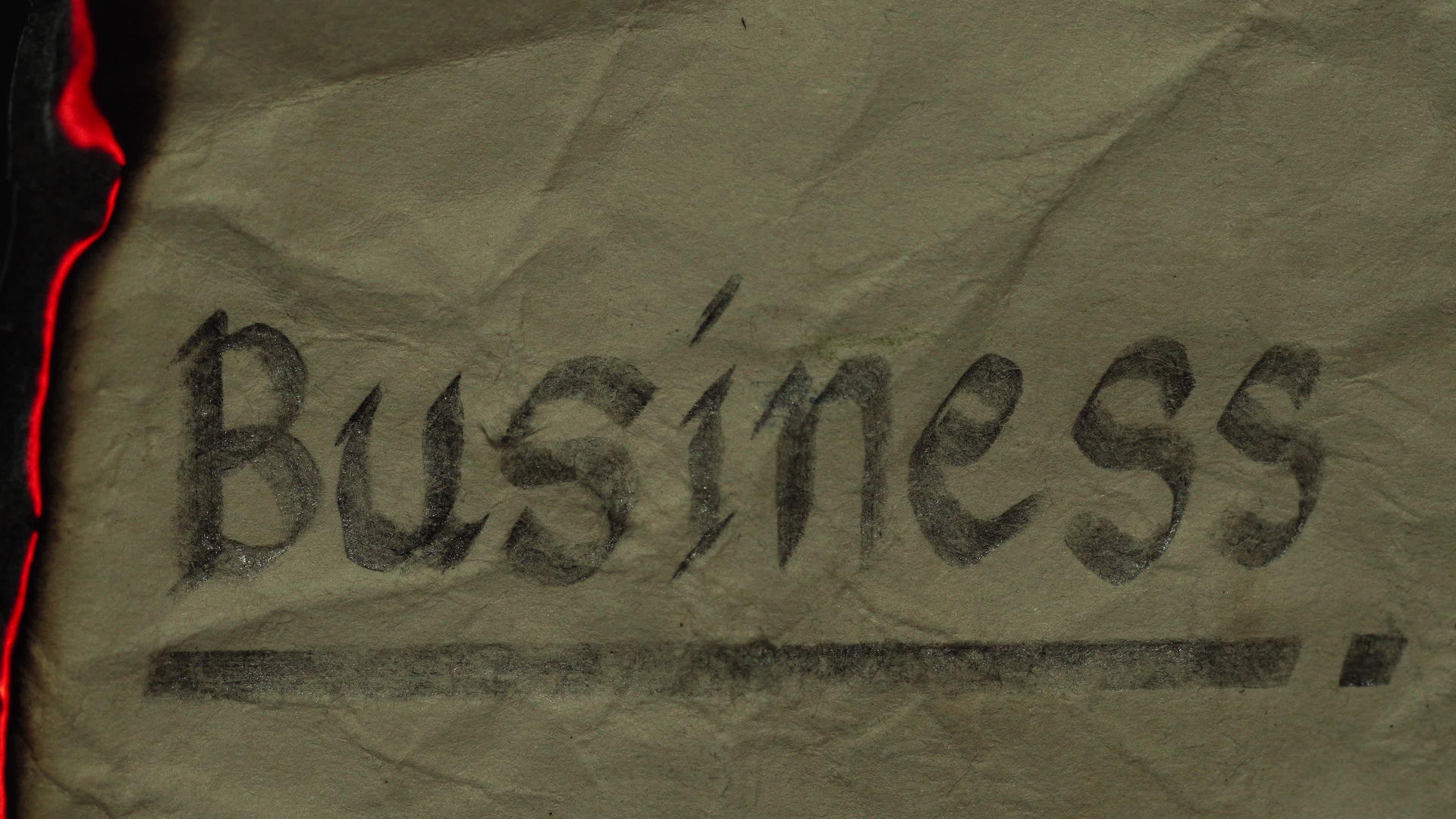 旧纸中的单词商业文本视频的预览图