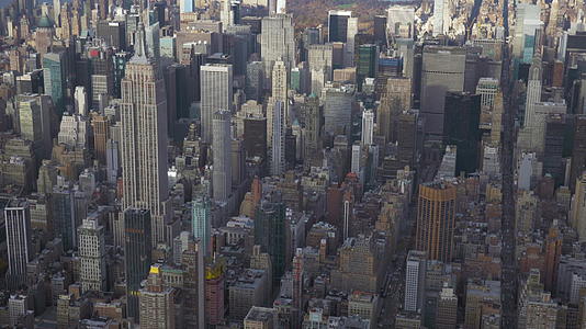 美国联合州空中观光中的镜头相机美国曼哈顿市中心城市风景视频的预览图