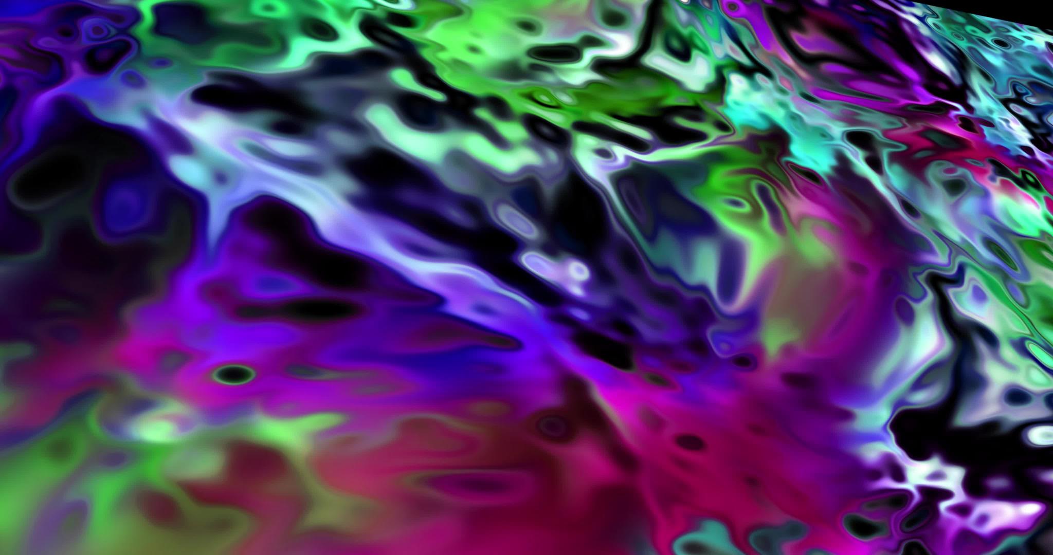 彩色抽象动画液体背景视频的预览图