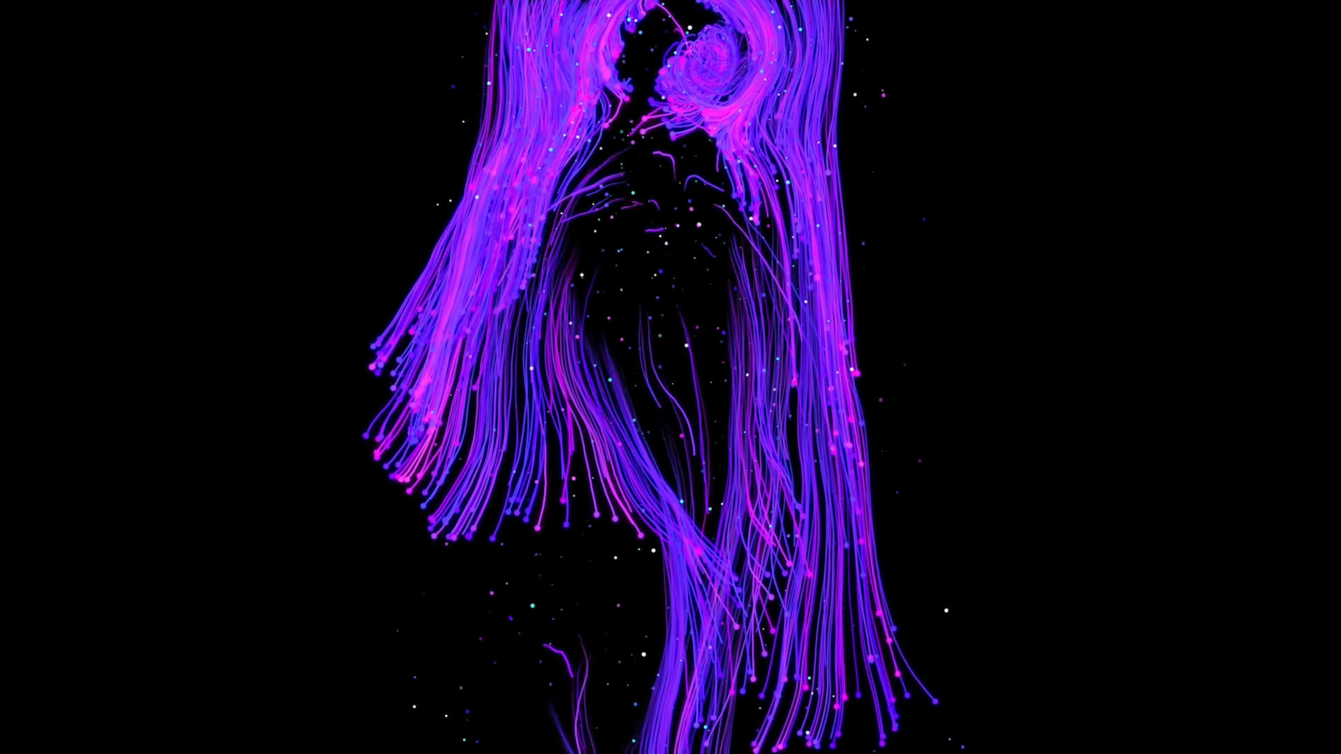 尊贵紫色粒子视频的预览图