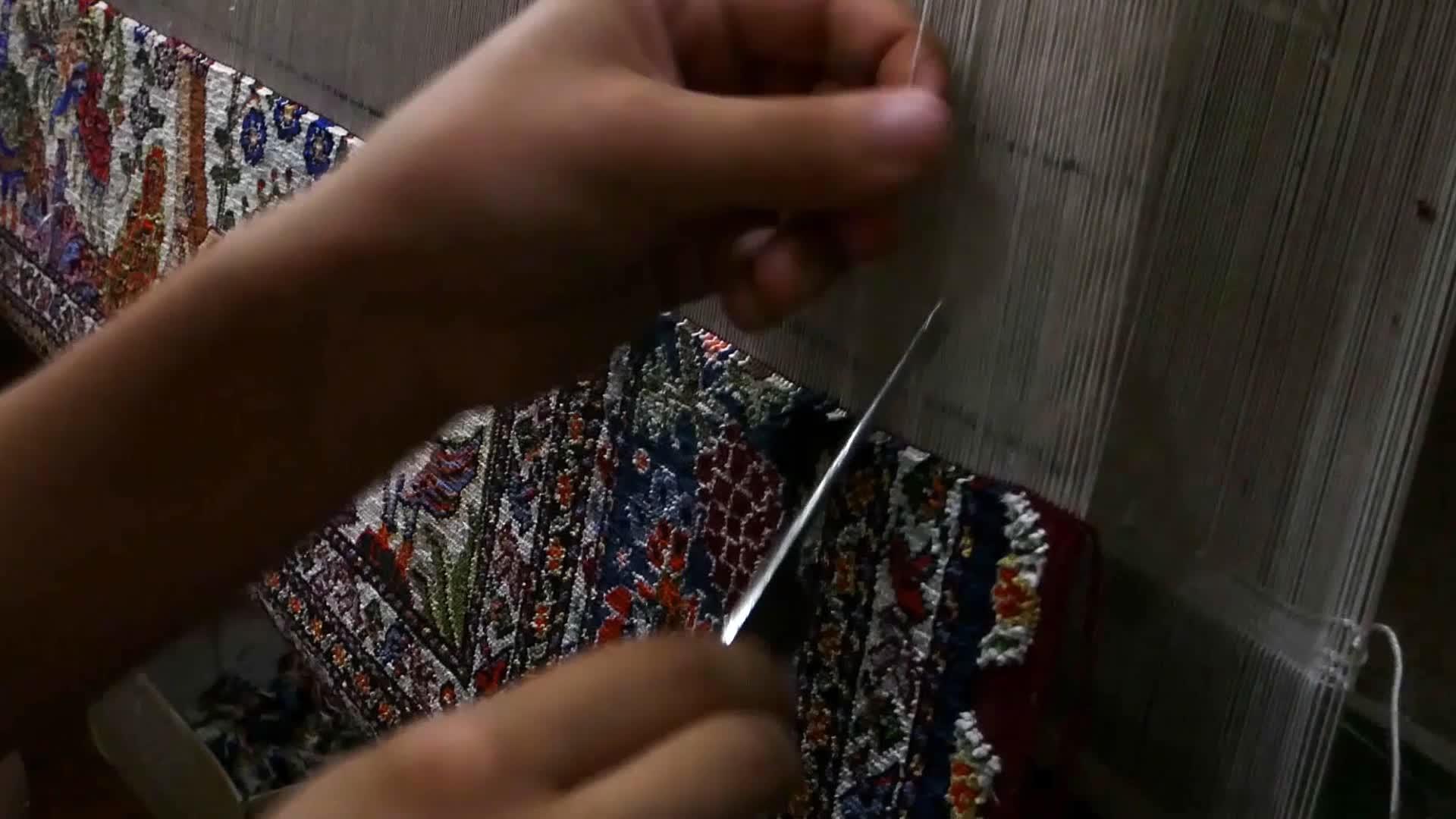 编织地毯和编织视频的预览图