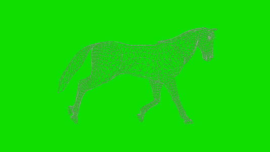 3匹赛马无缝环绿色铬视频的预览图