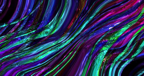 梦幻纹理彩色抽象动画液体背景视频的预览图
