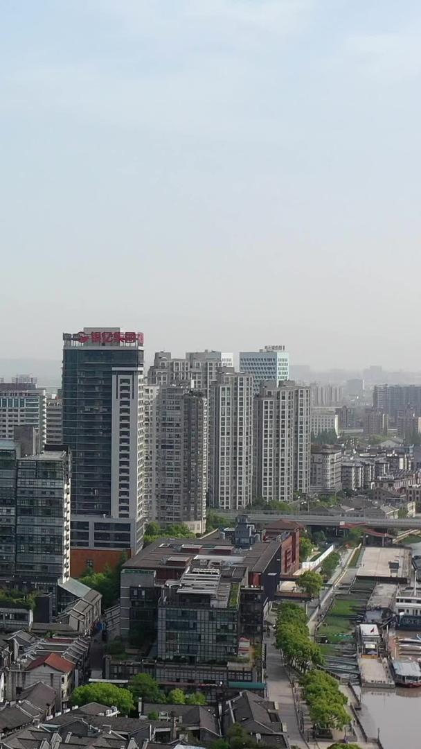 宁波城市风景江北商务区航拍视频视频的预览图
