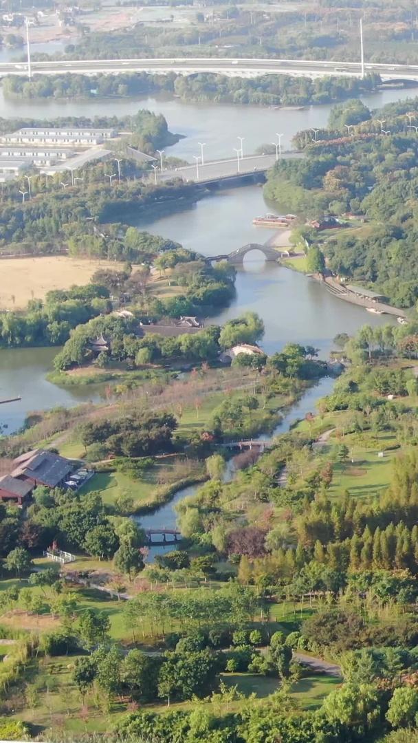 绍兴湿地公园梅山景区航拍视频的预览图