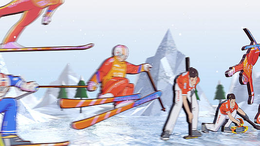 冬季冰雪节体育运动会开幕式视频的预览图