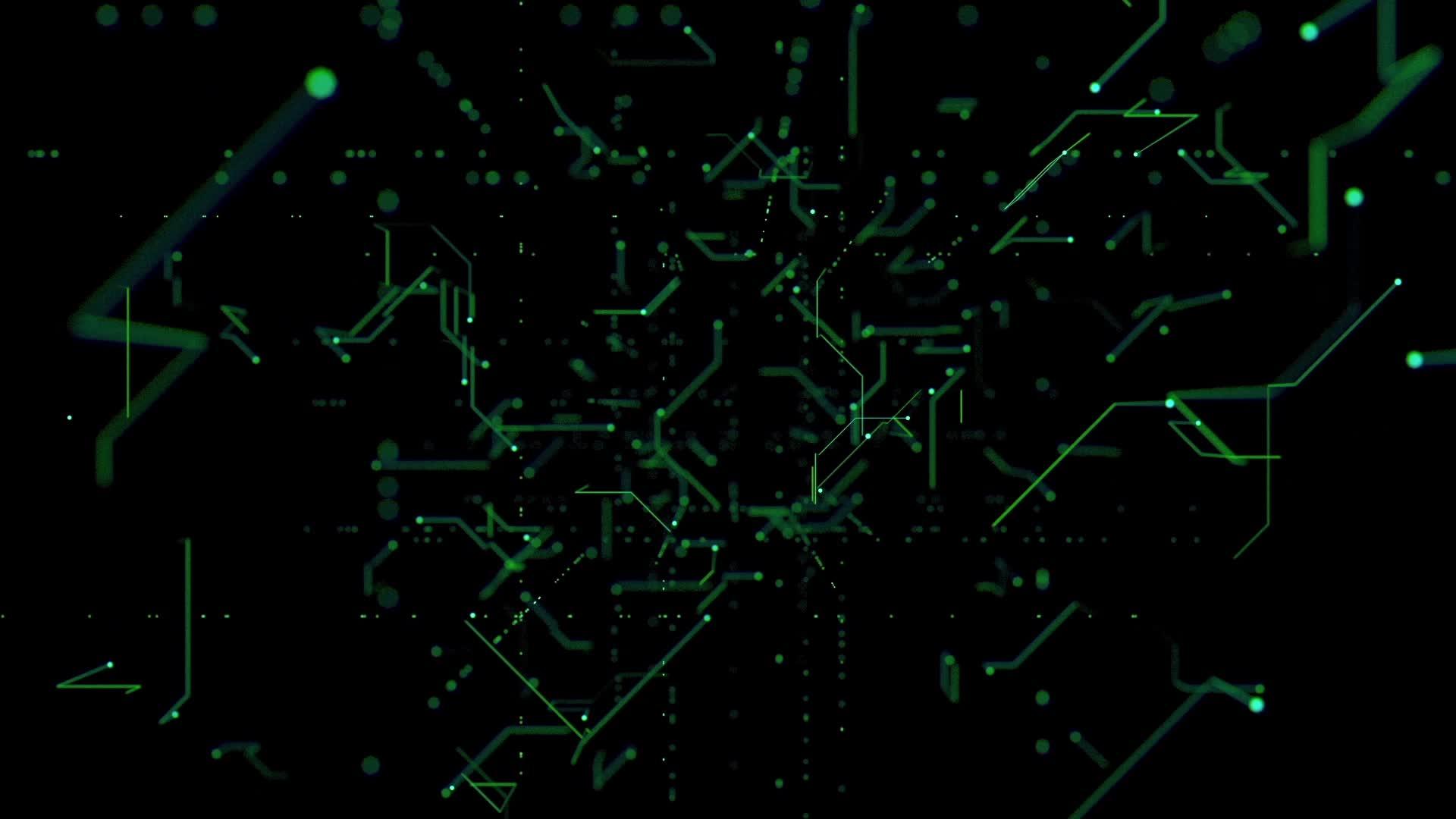 在黑色背景hd绿色矩阵的绿色矩阵视频的预览图