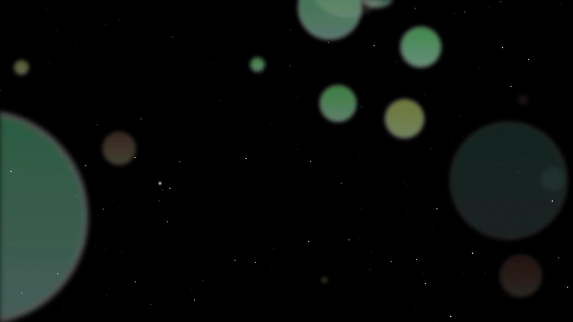 黑背景hd黑色背景显示了大量的绿色圆形元素hd视频的预览图