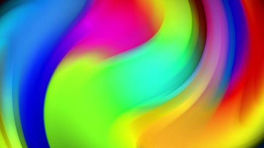 梯度颜色液体动态抽象背景动画V视频的预览图