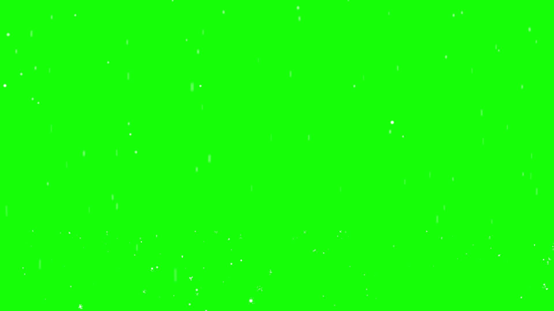 绿色背景下的镜面雨滴视频的预览图