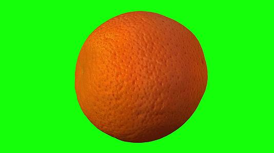 橙色旋转的绿色背景视频的预览图