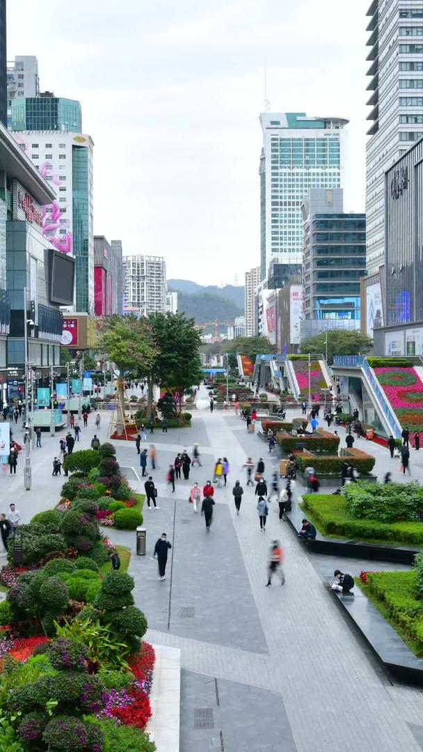 深圳华强北商业街延时摄影视频的预览图