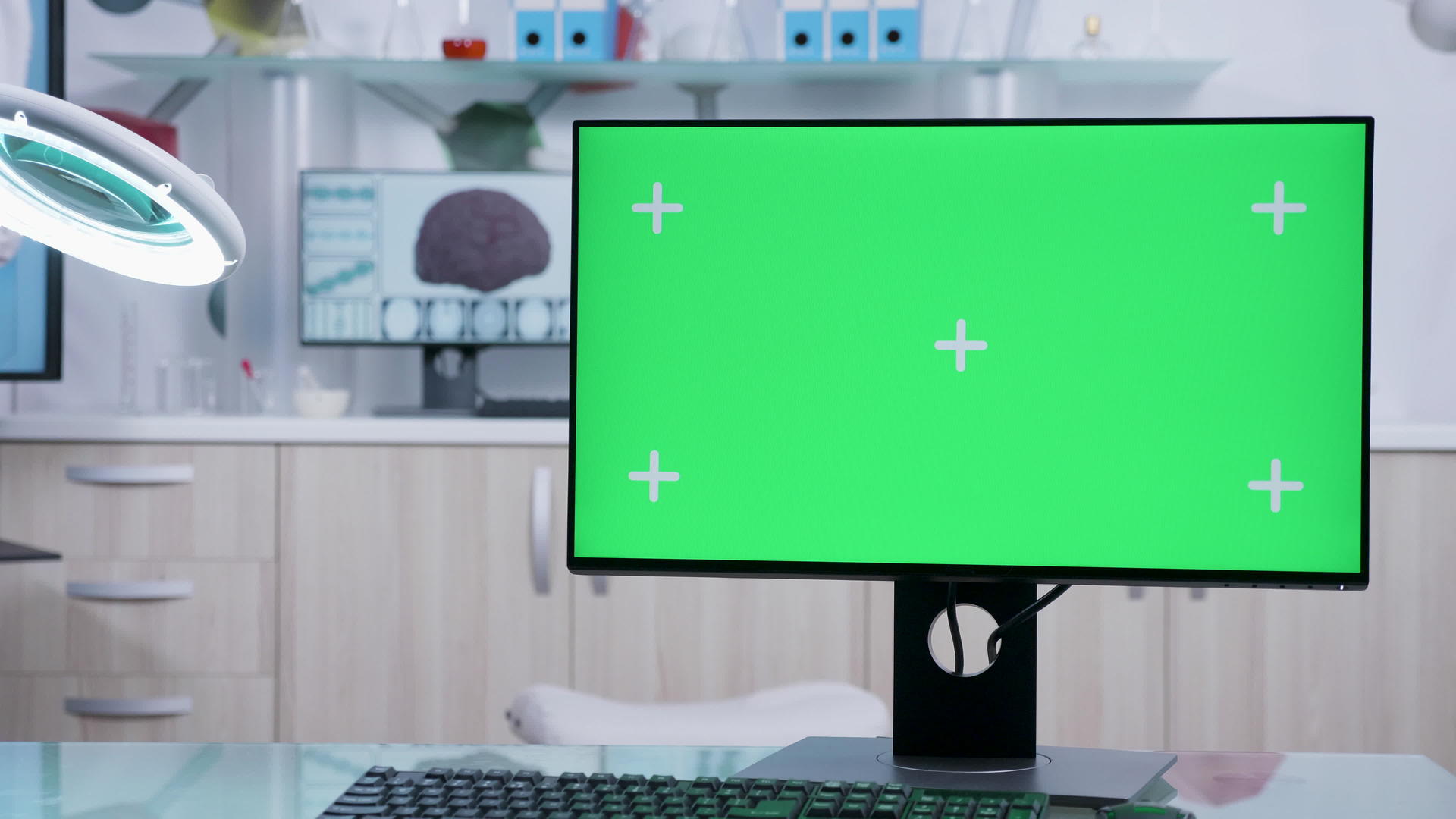 绿色屏幕模拟绿色屏幕视频的预览图