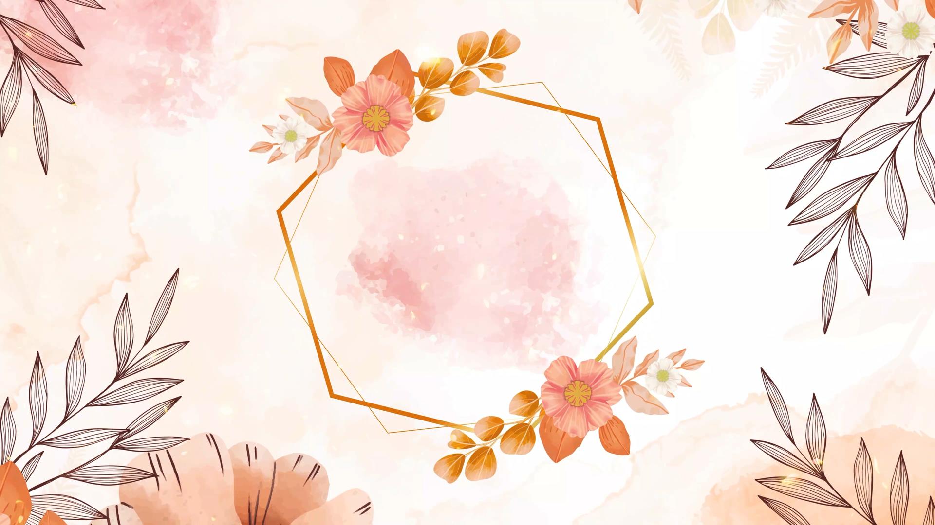 4K诗画风格花卉飘动视频的预览图