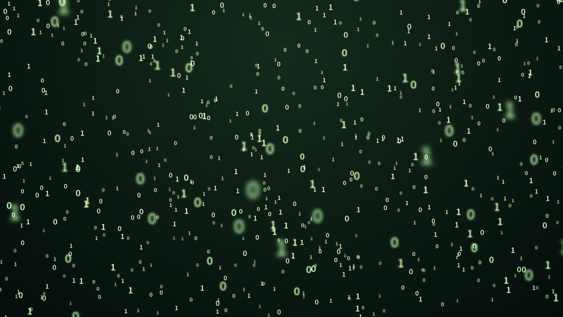 绿色背景的二进制编码数3D翻译视频的预览图