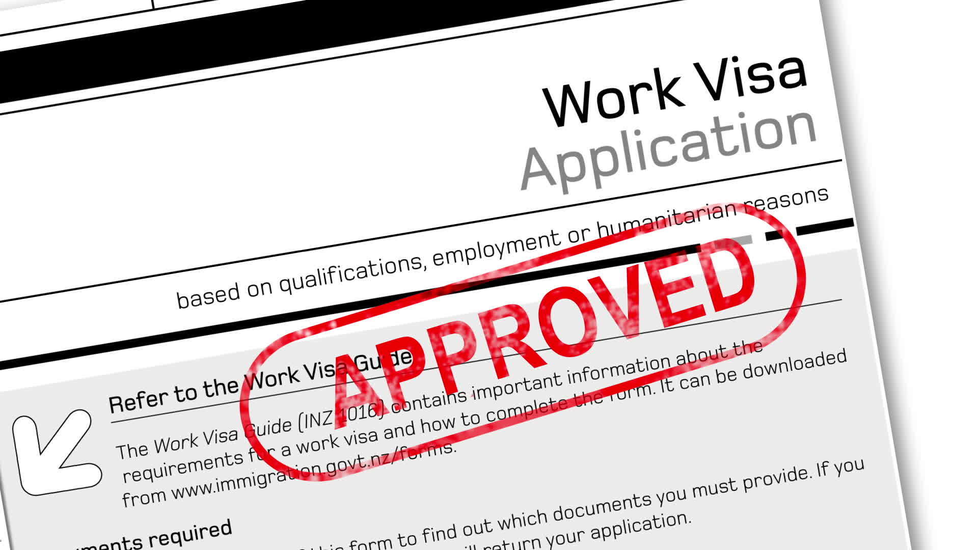 工作签证申请文件动画视频的预览图