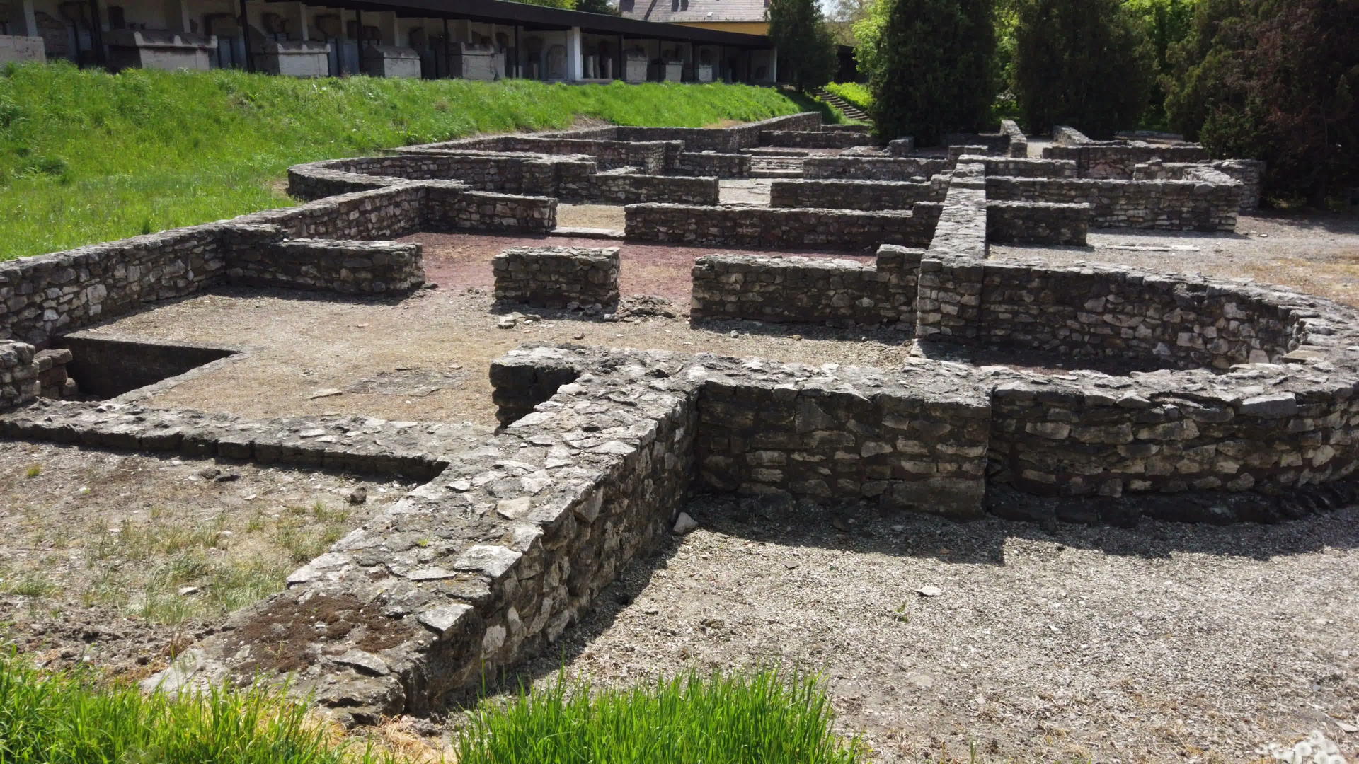 古罗马城市的废墟在欧洲最为茂盛视频的预览图