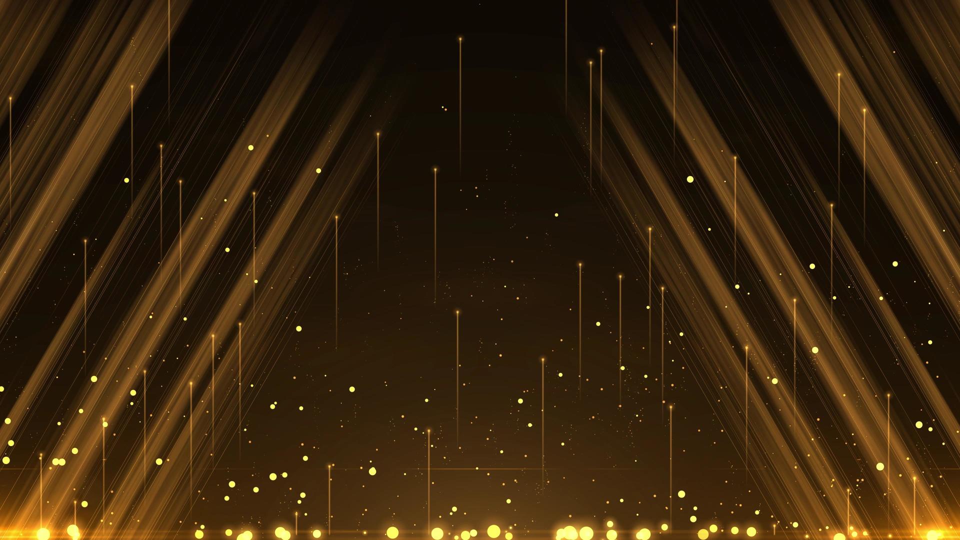 金色动态颁奖粒子4K背景视频元素视频的预览图
