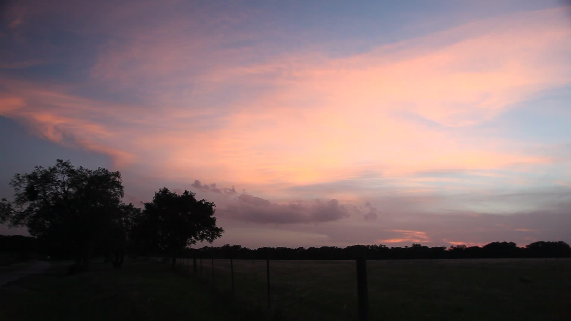 德克萨斯州美丽的日落视频的预览图