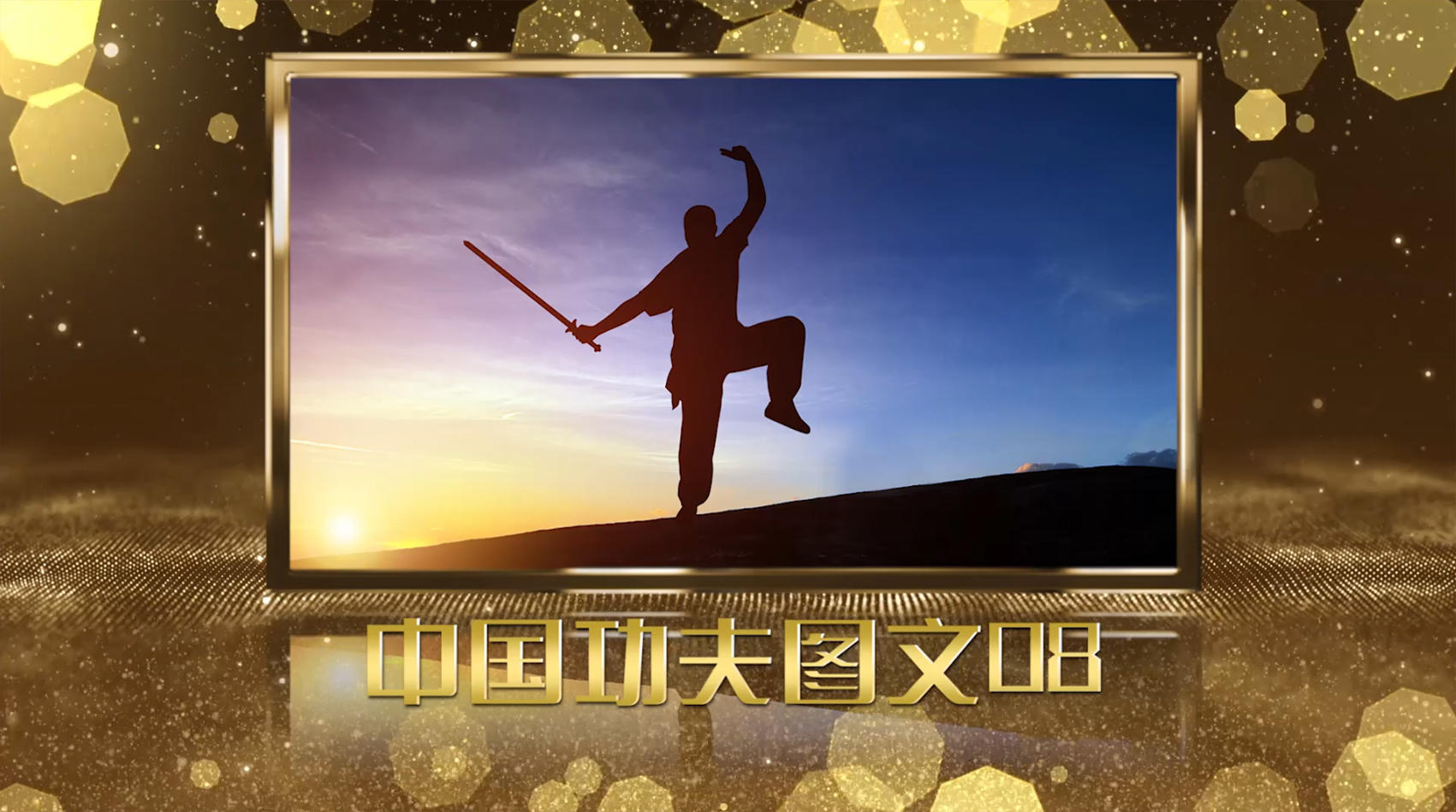 中国功夫跆拳道PR模板视频的预览图